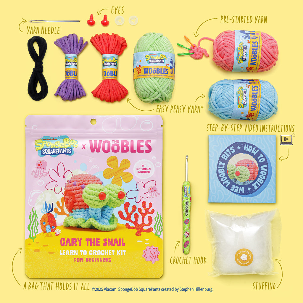 Gary the Snail Crochet Kit