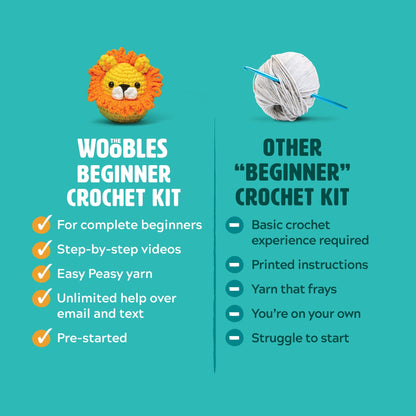 Fred the Dinosaur Pink Crochet Kit